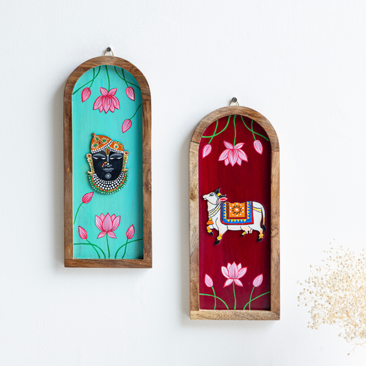 Keshva Wooden Wall Plates | Artistic Home Decor