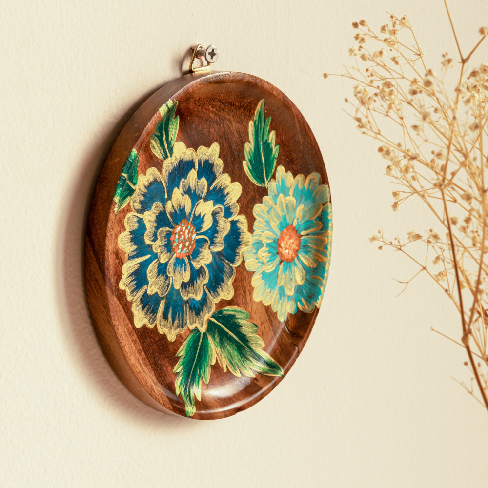 Chitraksh Artistic Wooden Wall Plates | Premium Wall Decor