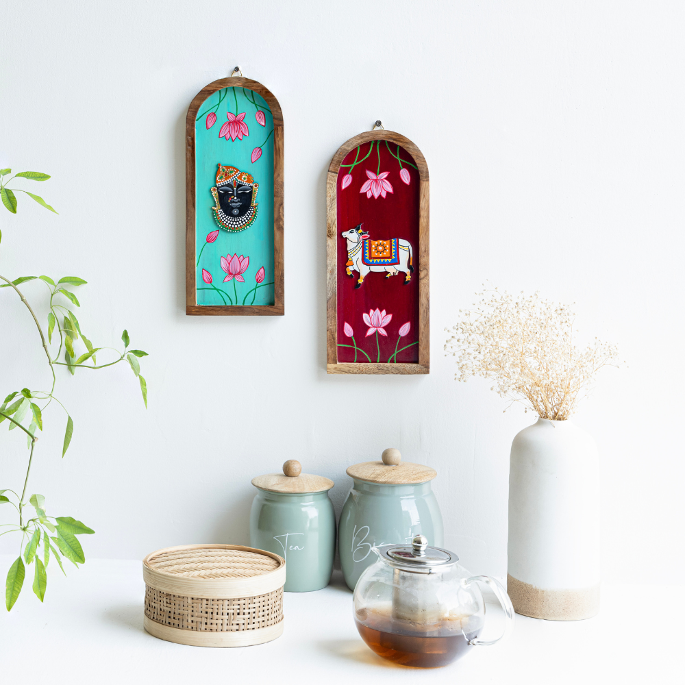 Keshva Wooden Wall Plates | Artistic Home Decor