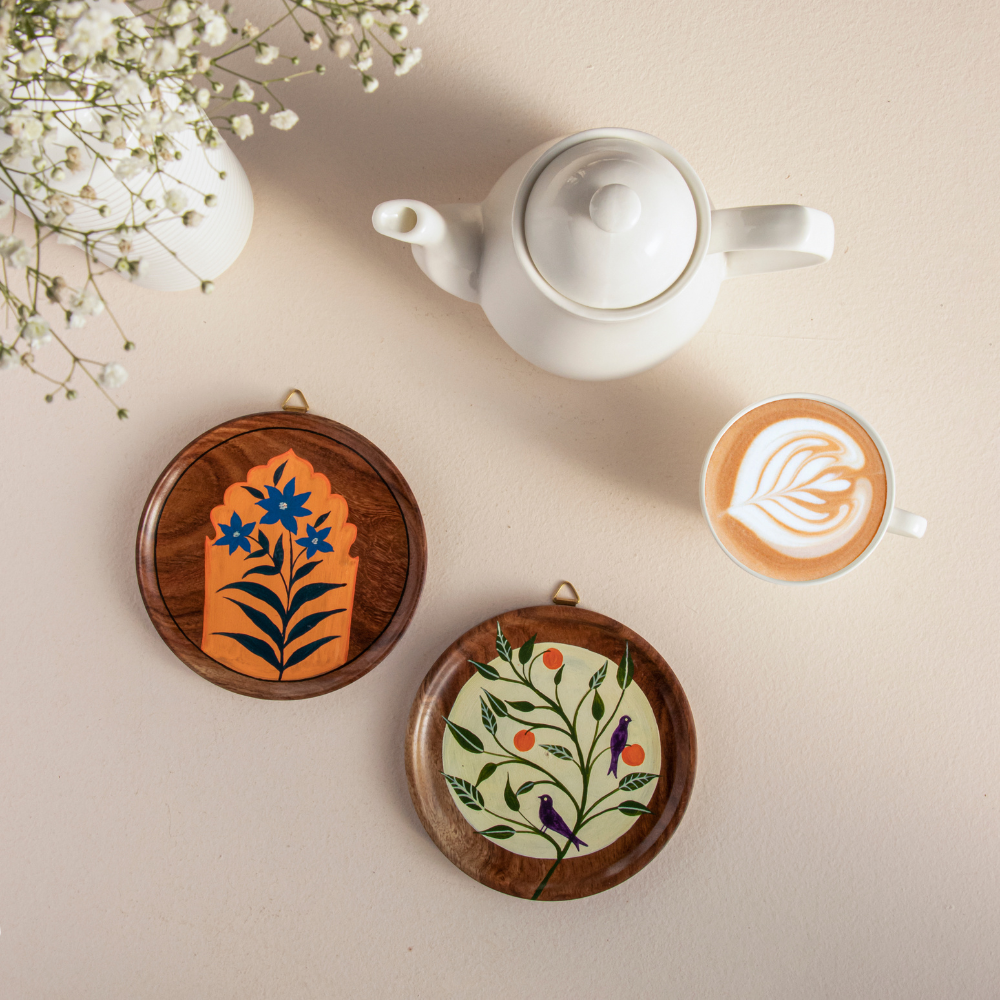 Eashan Wooden Wall Plates | Artistic Home Decor