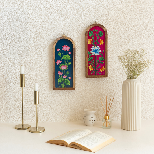 Sreyash Wooden Wall Plates | Artistic Living Room Decor