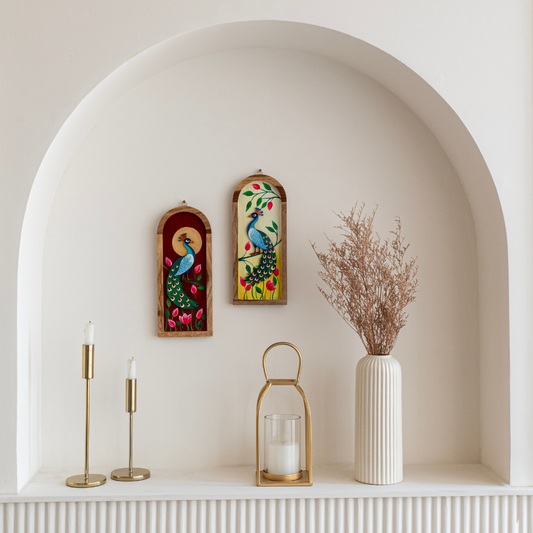 Aruni Wooden Wall Plates | Artistic Wall Hanging Set