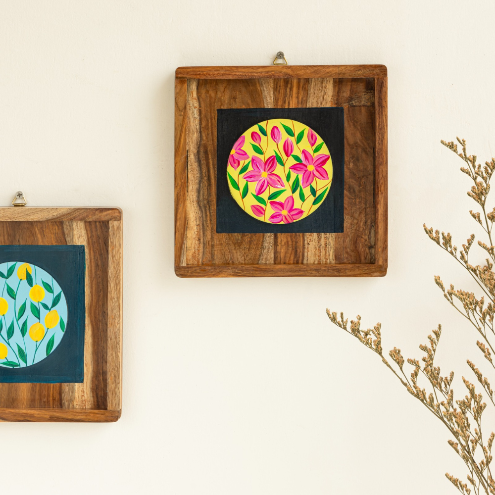 Mirai woods ® Ayushman Wall Plates Decor Hanging for Home | Living Room |