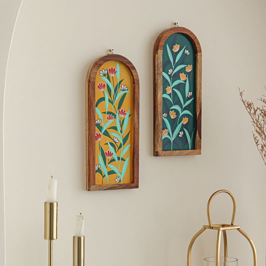 Dhanshree Hand-Painted Wall Plates | Elegant Home Decor