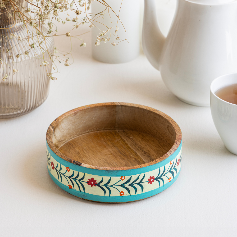 Nihita Wooden Salad Bowl | 400ml Handcrafted Serving Bowl