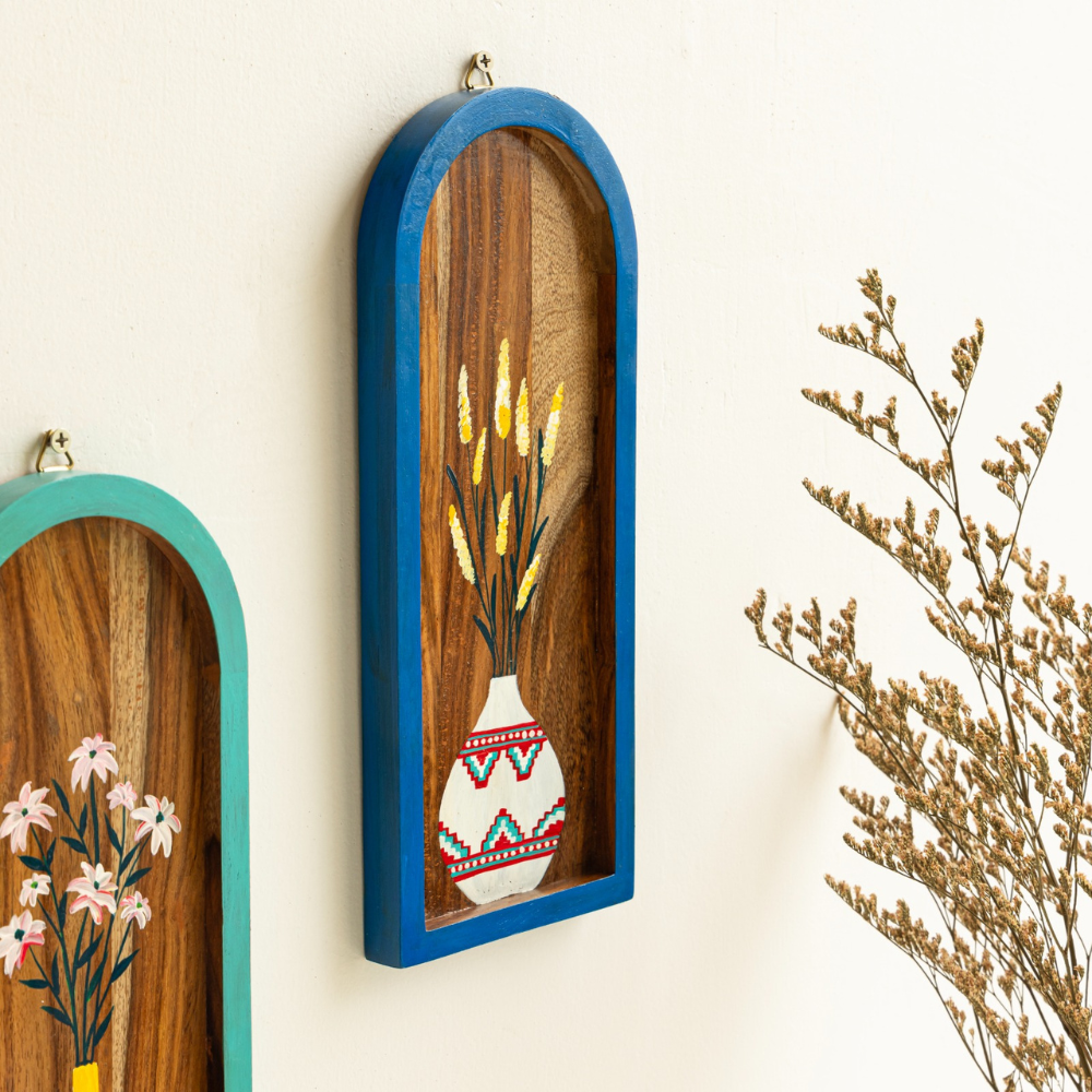 Udaya Wooden Wall Plates | Bright Artistic Decor