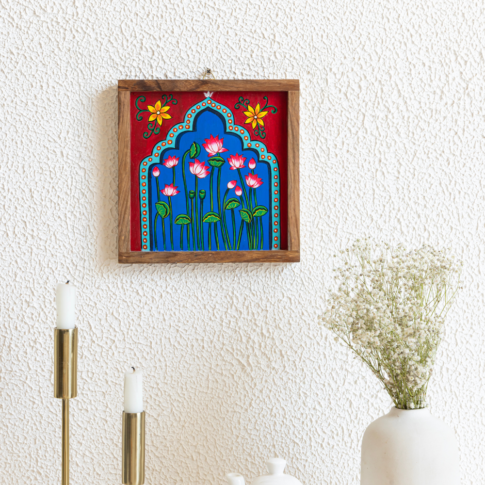 Madhuvak Wooden Wall Plates | Premium Artistic Decor