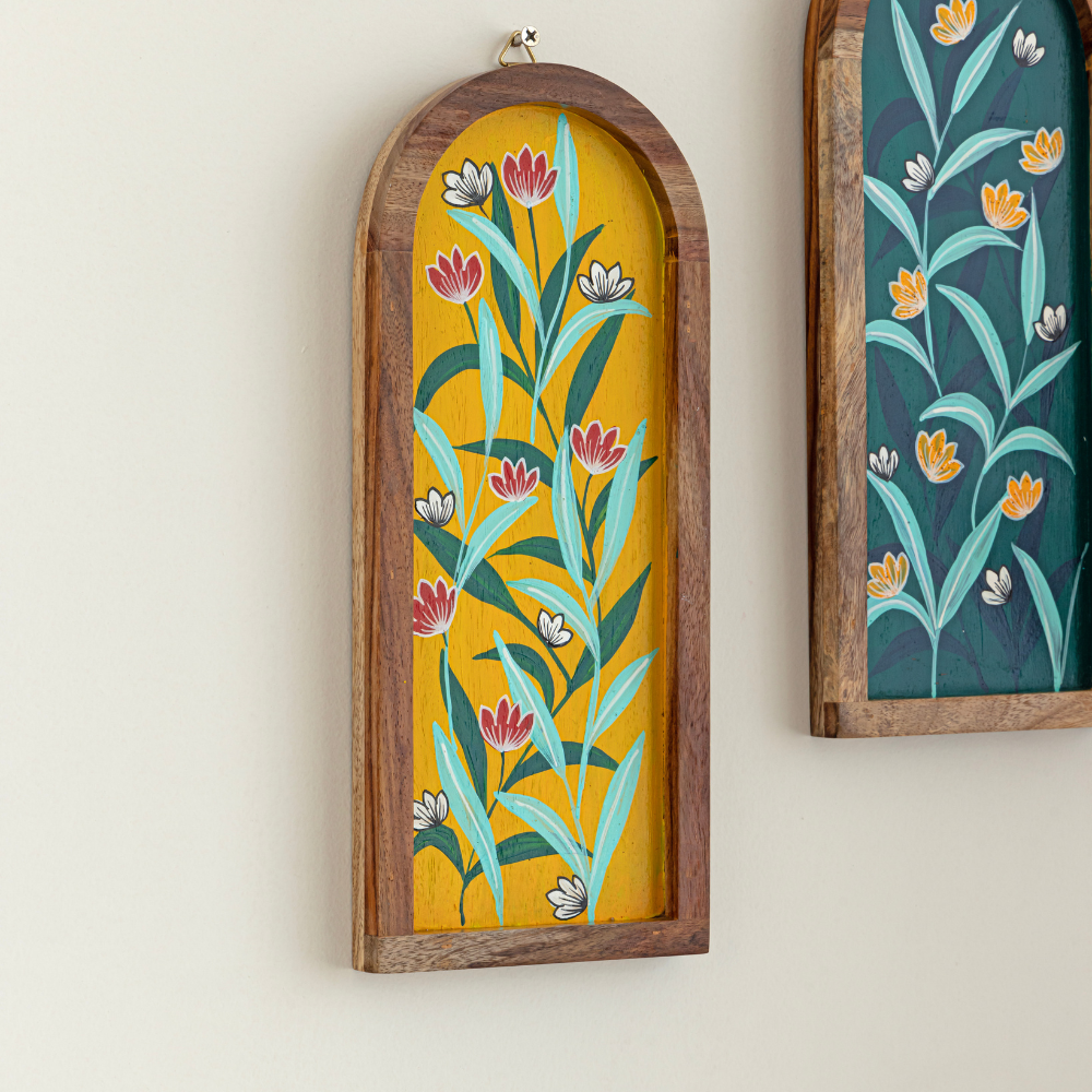 Dhanshree Hand-Painted Wall Plates | Elegant Home Decor