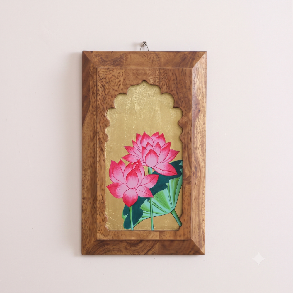 Padma Jharokha Sheesham Wall Plates (Set of 3)