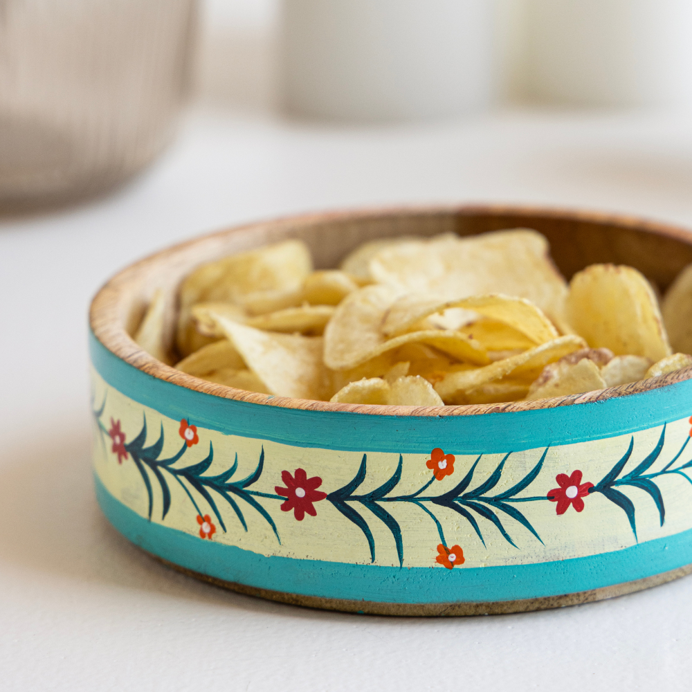 Nihita Wooden Salad Bowl | 400ml Handcrafted Serving Bowl