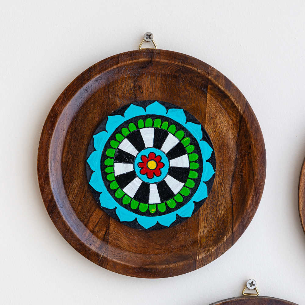 Utathya Hand-Painted Wall Plates | Elegant Wall Art