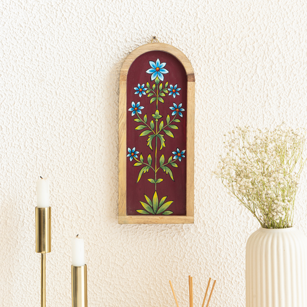 Samaha Hand-Painted Wall Plates | Elegant Wall Decor