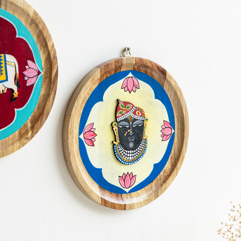 Mirai Woods ® Ananta Wall Plates Decor Hanging for Home | Living Room | Dining |