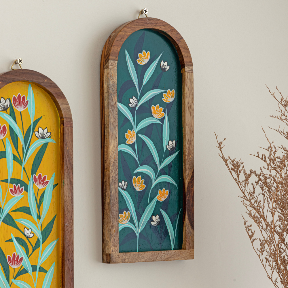 Dhanshree Hand-Painted Wall Plates | Elegant Home Decor