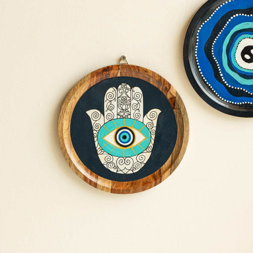 Jiva Evil Eye Wall Plates | Protective Wall Decor