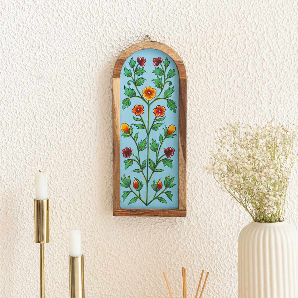 Samaha Hand-Painted Wall Plates | Elegant Wall Decor