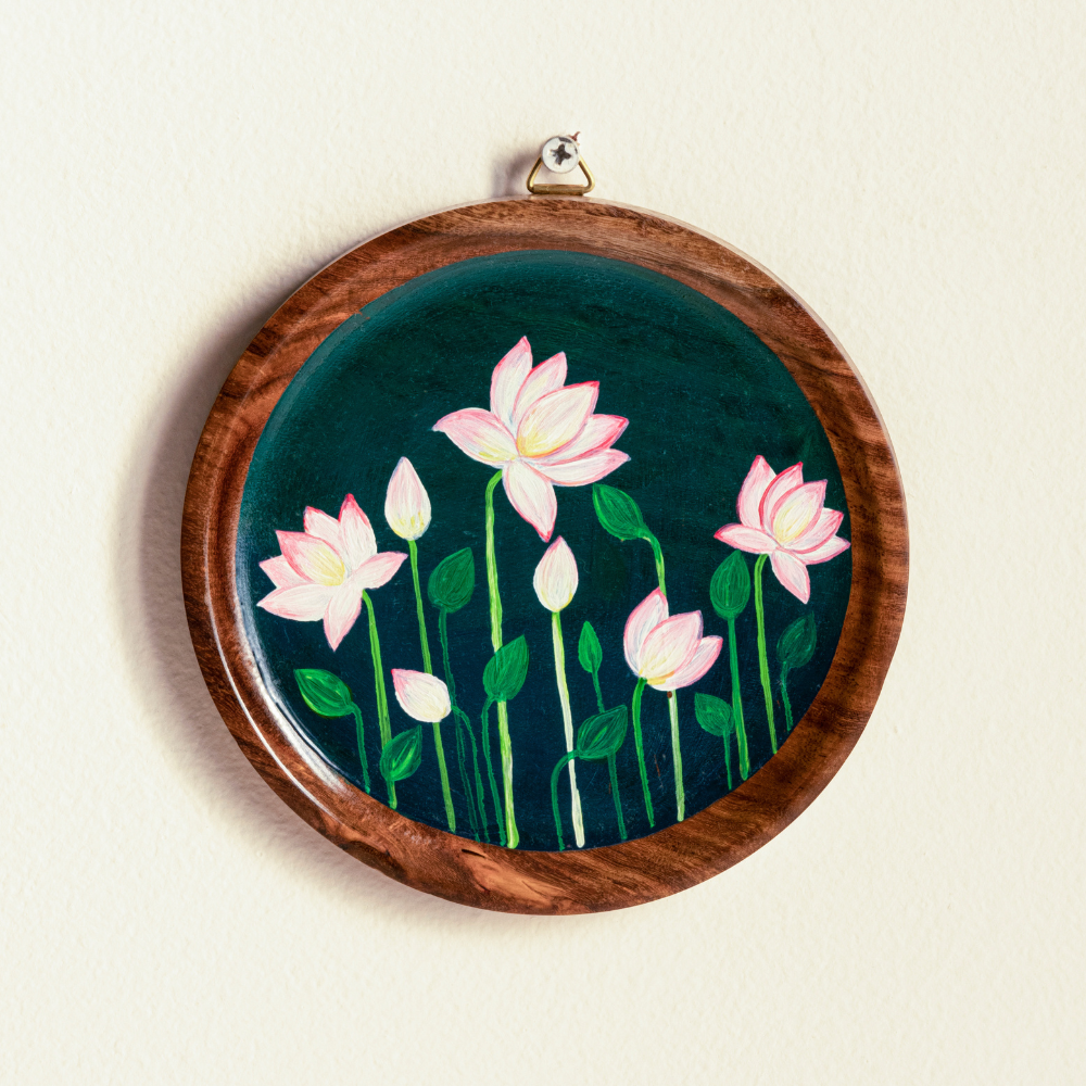 Adhrit Hand-Painted Wall Plates | Elegant Home Wall Decor
