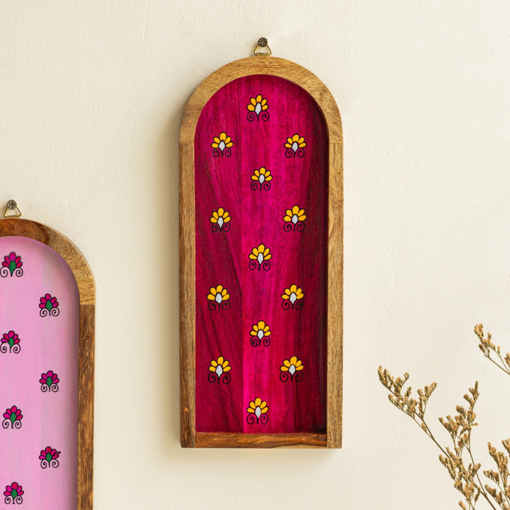 Anuka Hand-Painted Wall Plates | Living Room Decor