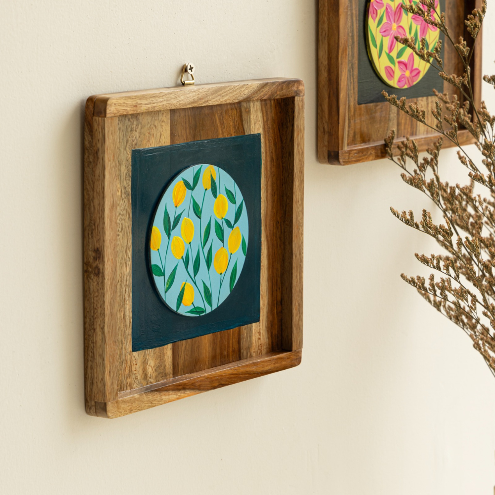 Mirai woods ® Ayushman Wall Plates Decor Hanging for Home | Living Room |