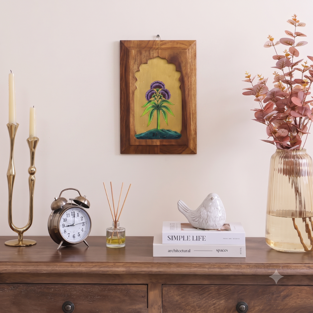 "Kusuma-Jharokha" Sheesham Wall Plates (Set of 3) | Mirai Woods